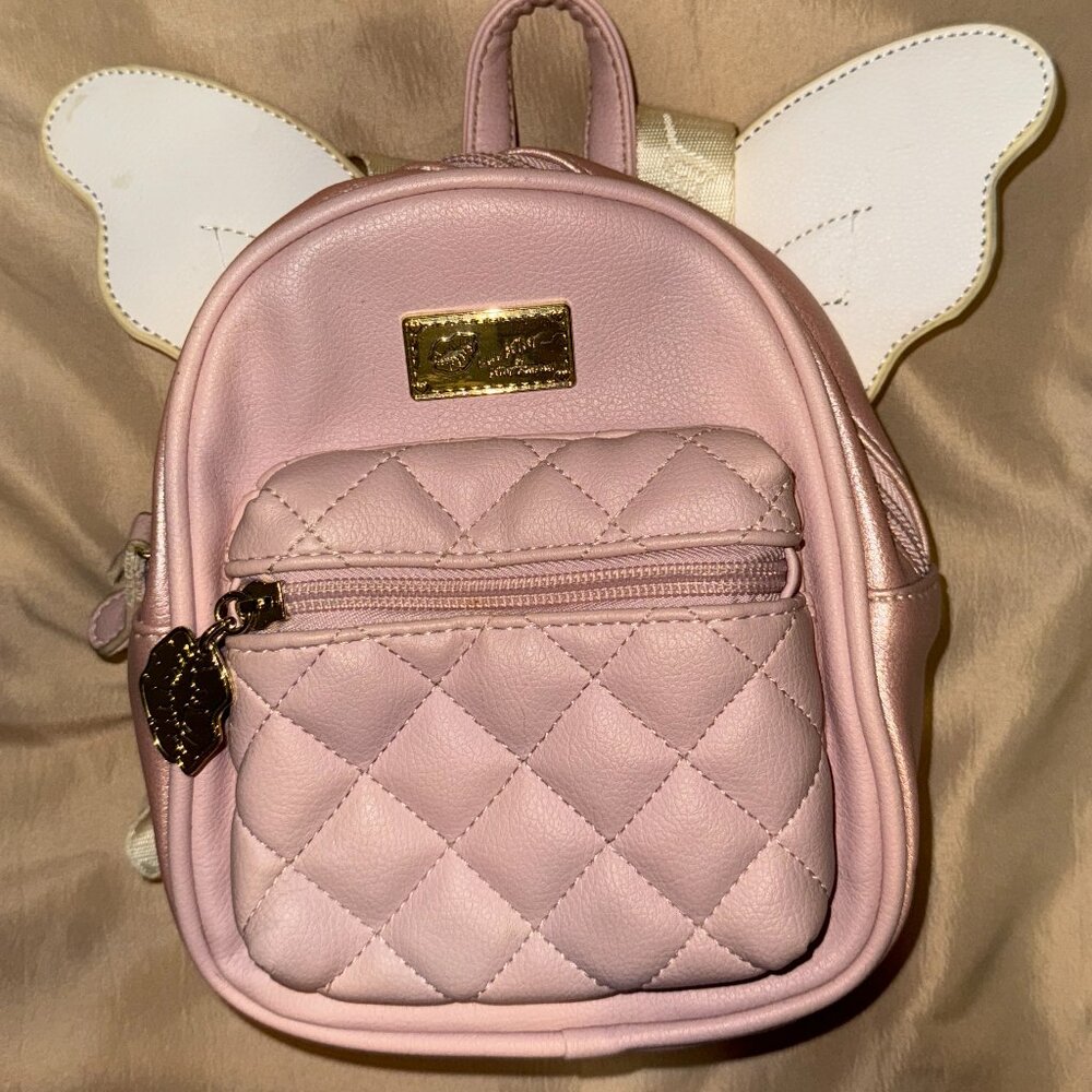 Betsey Johnson mini backpack with wings